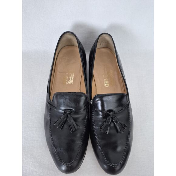 SALVATORE FERRAGAMO Men\'s Size 10 D Leather Tassel Loafer main image 5